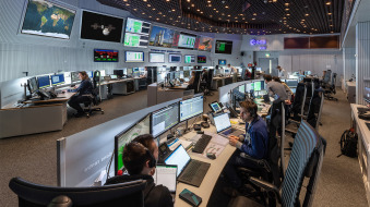 Kontrollzentrum der ESA